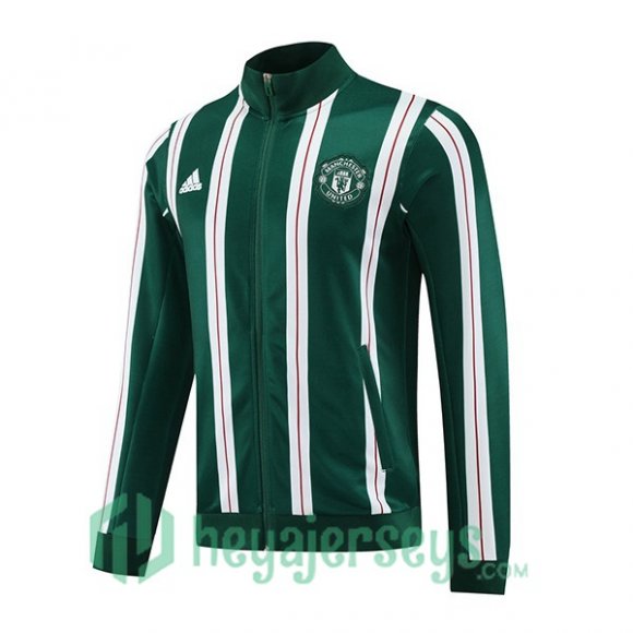 Training Jacket Manchester United Green White 2024-2025