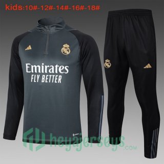 Tracksuit Real Madrid Kids Gray 2024-2025