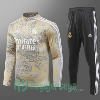 Tracksuit Real Madrid Kids Yellow 2024-2025