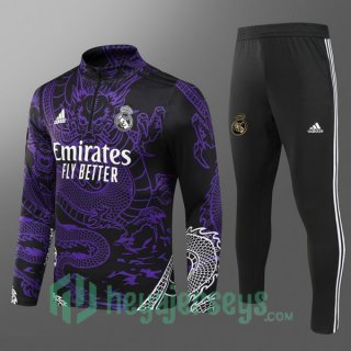 Tracksuit Real Madrid Kids Purple 2024-2025