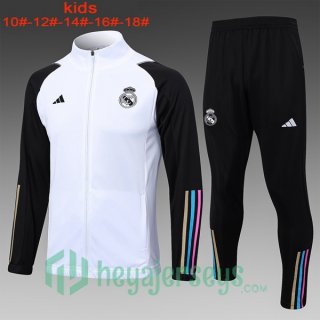 Training Jacket Real Madrid Kids White 2024-2025