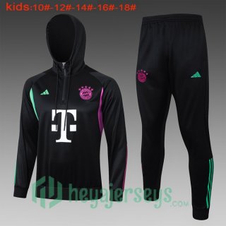 Tracksuit - Windbreaker Bayern Munich Kids Black 2024-2025