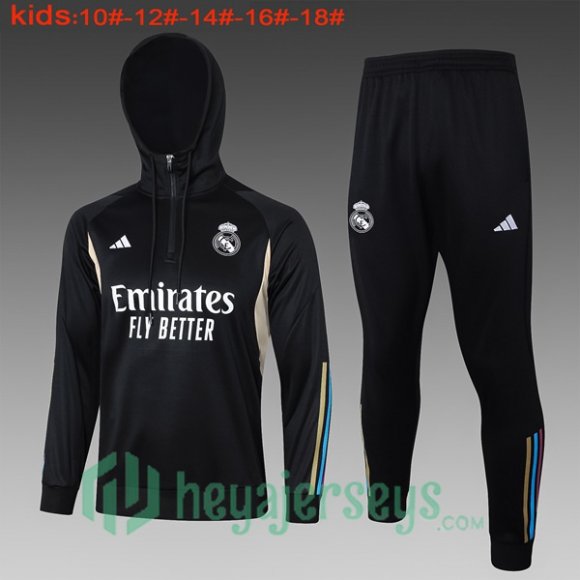 Tracksuit - Windbreaker Real Madrid Kids Black 2024-2025