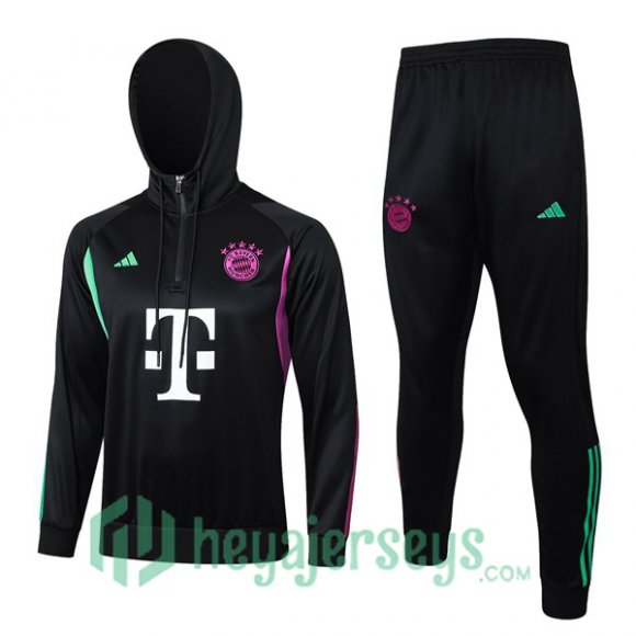Tracksuit - Hooded Sweatshirt Bayern Munich Black 2024-2025
