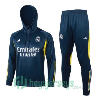 Tracksuit - Hooded Sweatshirt Real Madrid Blue Royal 2024-2025