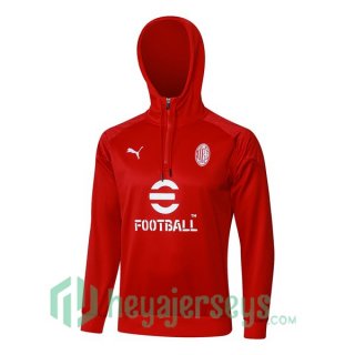 Hooded Sweatshirt AC Milan Red 2024-2025