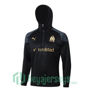 Hooded Sweatshirt Olympique Marseille Black 2024-2025