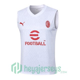 AC Milan Soccer Vest White 2024-2025