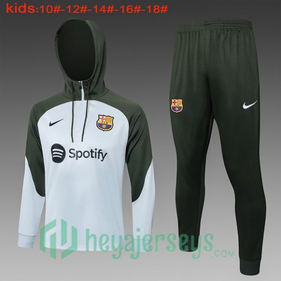 Tracksuit - Windbreaker FC Barcelona Kids Green White 2024-2025