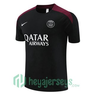 Paris Saint Germain Training T-Shirts Black 2024-2025