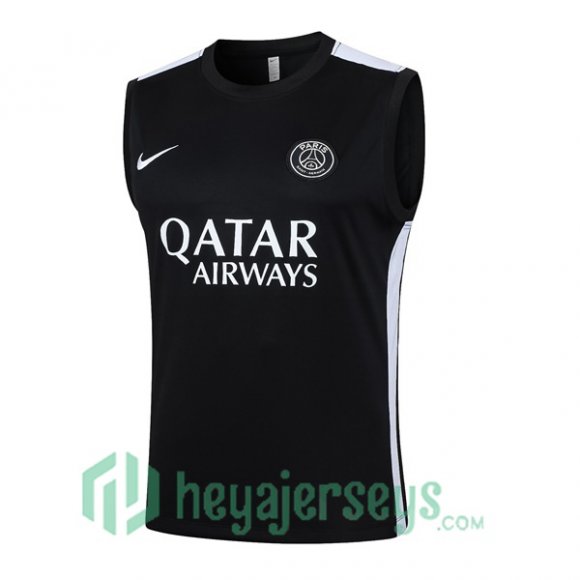 Paris Saint Germain Soccer Vest Black 2024-2025