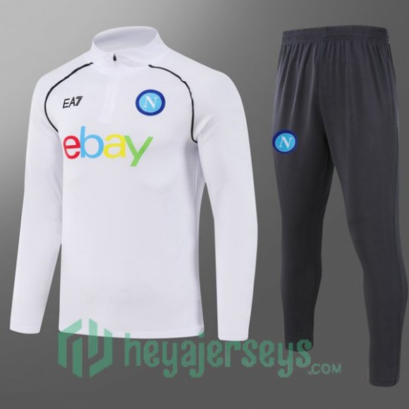 Tracksuit SSC Napoli Kids White 2024-2025