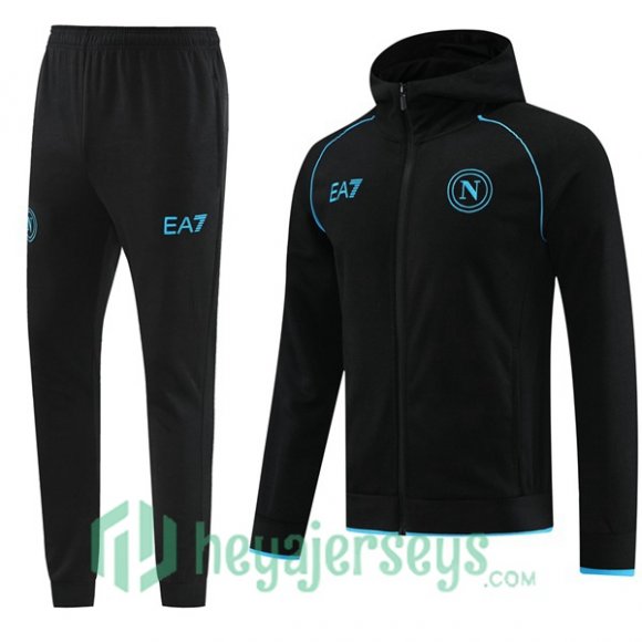 Tracksuit - Windbreaker SSC Napoli Black 2024-2025