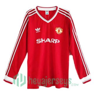 Manchester United Retro Home Long Sleeve Red 1986-1988