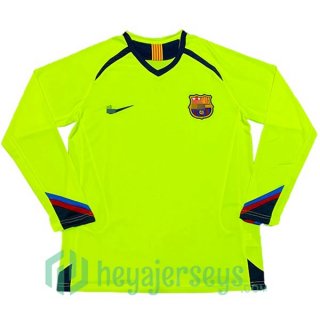 FC Barcelona Retro Away Long Sleeve Green 2005-2006