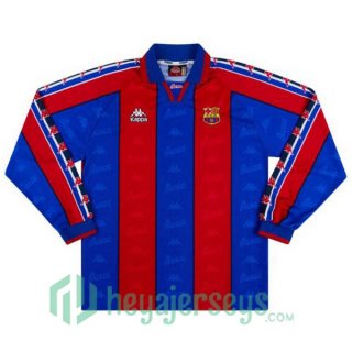 FC Barcelona Retro Home Long Sleeve Red Blue 1996-1997