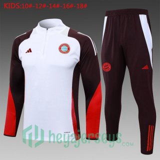 Tracksuit Bayern Munich Kids White 2024/2025