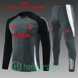 Tracksuit Manchester United Kids Gray 2024/2025