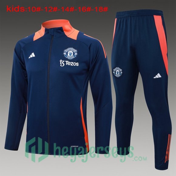 Training Jacket Manchester United Kids Blue Royal 2024/2025