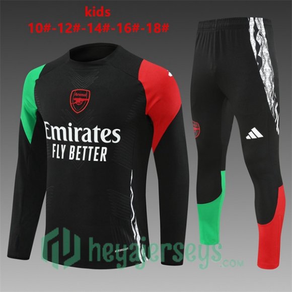 Tracksuit FC Arsenal Kids Black Red Green 2024/2025