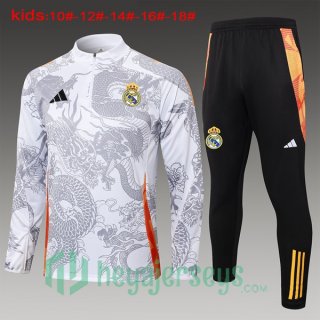 Tracksuit Real Madrid Kids White 2024/2025