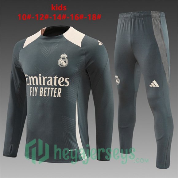 Tracksuit Real Madrid Kids Gray 2024/2025