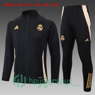 Training Jacket Real Madrid Kids Black 2024/2025