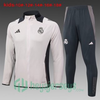 Training Jacket Real Madrid Kids Gray 2024/2025