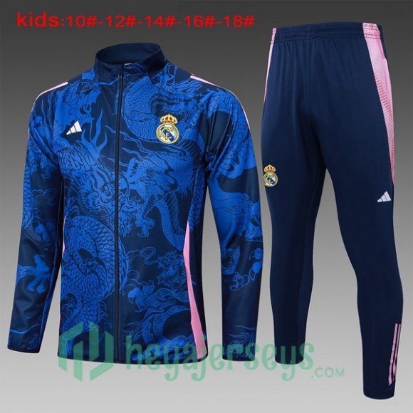 Training Jacket Real Madrid Kids Blue Royal 2024/2025