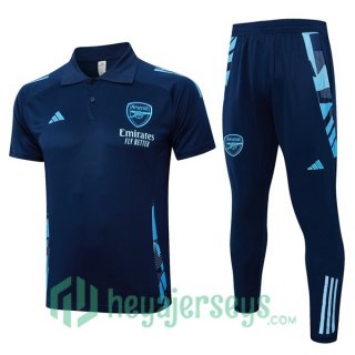 Soccer Polo FC Arsenal + Pants Blue Royal 2024/2025