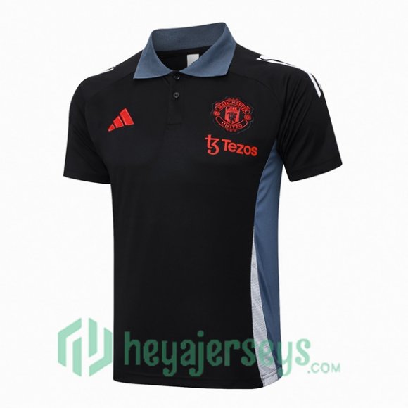 Soccer Polo Manchester United Black 2024/2025