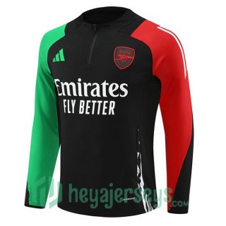 Training Sweatshirt FC Arsenal Black Green Red 2024/2025