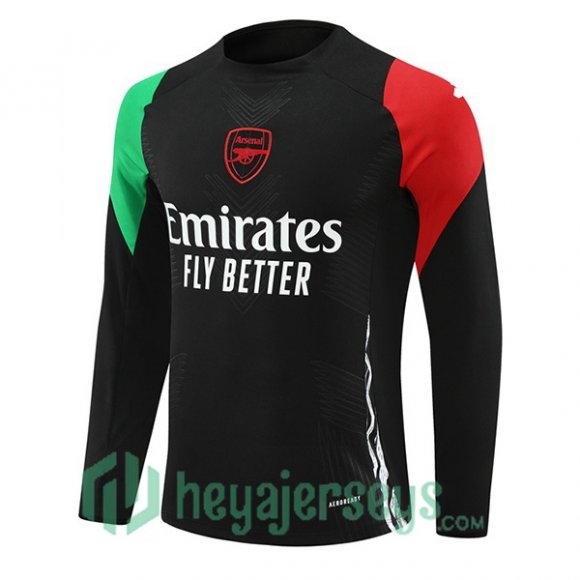 Training Sweatshirt FC Arsenal Black Green Red 2024/2025