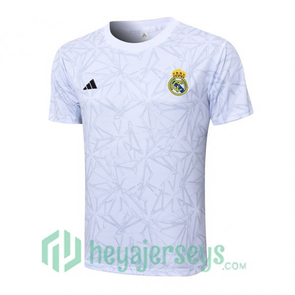 Real Madrid Training T-Shirts White 2024/2025