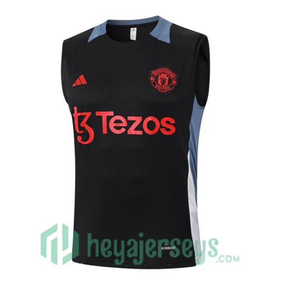 Soccer Vest Manchester United Black 2024/2025