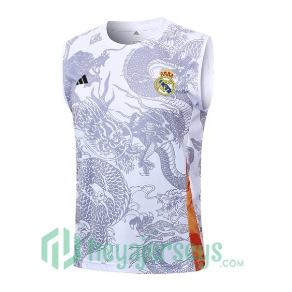 Soccer Vest Real Madrid White 2024/2025