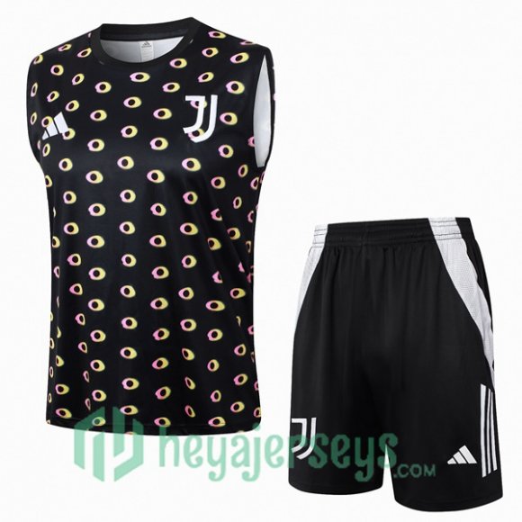 Soccer Vest Juventus + Shorts Black 2024/2025