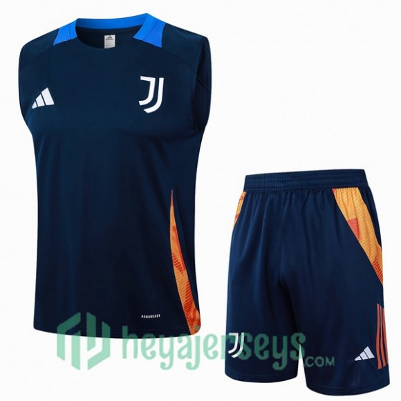 Soccer Vest Juventus + Shorts Blue Royal 2024/2025