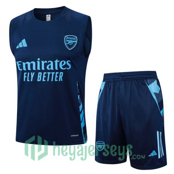 Soccer Vest FC Arsenal + Shorts Blue Royal 2024/2025