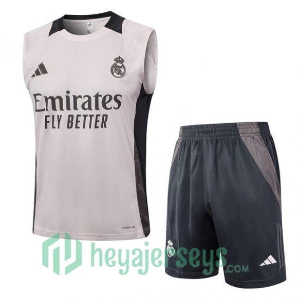 Soccer Vest Real Madrid + Shorts Gray 2024/2025