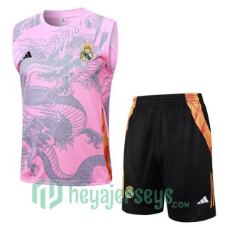 Soccer Vest Real Madrid + Shorts Rose 2024/2025