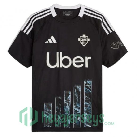 Como 1907 Third Soccer Jerseys Black 2024/2025