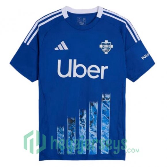 Como 1907 Home Soccer Jerseys Blue 2024/2025