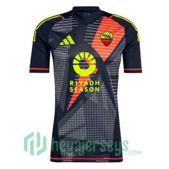 AS Roma Goalkeeper Soccer Jerseys Black 2024/2025