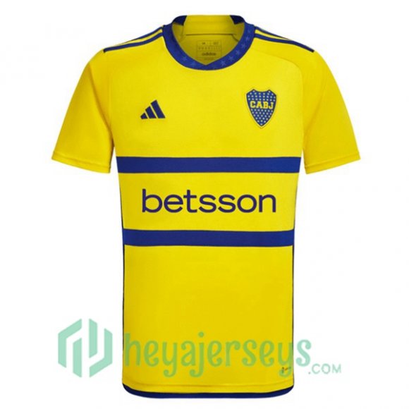 Boca Juniors Soccer Jersey Away Yellow 2023/2024