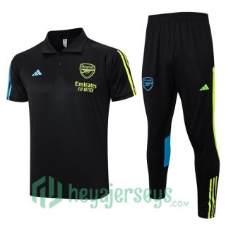 FC Arsenal Soccer Polo + Pants Black 2023/2024