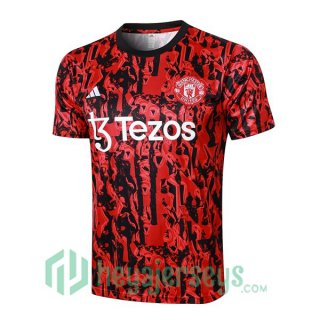 Manchester United Training T-Shirts Red Black 2023/2024