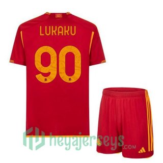 AS Roma (LUKAKU 90) Soccer Jersey Home Red 2023/2024
