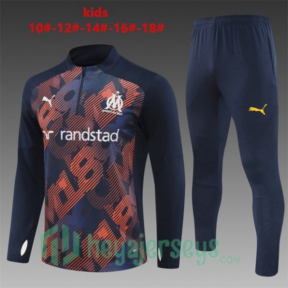 Tracksuit Olympique Marseille Kids Blue Royal 2024/2025