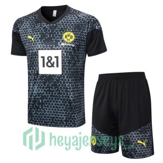 Borussia Dortmund Training T-Shirts + Shorts Black 2023/2024